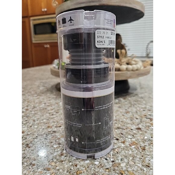 iHome Crystal Tunes Mini Speaker iPod Explosive Sound Portable Rechargeable NEW - Picture 2 of 2